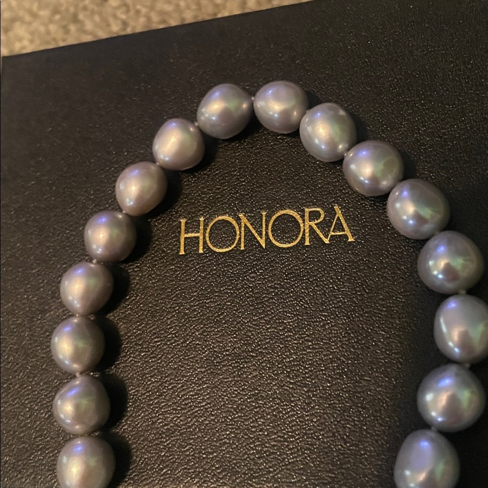 Honora Grey Freshwater Pearls with sterling Silver Clasp 925